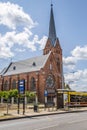 Daugaupils, Latvia- July 15, 2023: Martin Luthers Church in Daugavpils