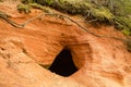 Daugenu sandstone cave, Mazsalaca, Latvia Royalty Free Stock Photo