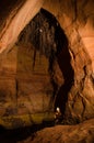 Daugenu sandstone cave, Mazsalaca, Latvia Royalty Free Stock Photo