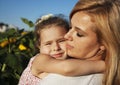 Daughter and mama Royalty Free Stock Photo