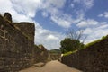 Daulatabad Deogiri fort wall with clouds in background, Aurangabad, Maharashtra, India