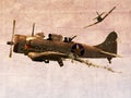 Dauntless Dive Bomber Plane Royalty Free Stock Photo