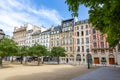 Dauphine square place in Paris, France Royalty Free Stock Photo