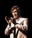 Dave Allen Performs on Broadway in Manhattan in 1981