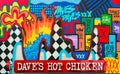 Dave\'s Hot Chicken colorful sign