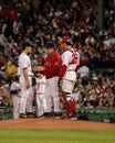 Dave Wallace, Boston Red Sox pitching coach. Royalty Free Stock Photo