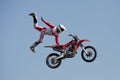 Dave Wiggins, freestyle motocross rider Royalty Free Stock Photo