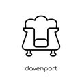 Davenport icon from Furniture and household collection.