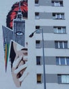 David Bowie mural in Warsaw, Poland