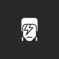 david bowie icon. Filled david bowie icon for website design and mobile, app development. david bowie icon from filled pop culture