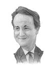 David Cameron Caricature Sketch Royalty Free Stock Photo