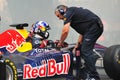 David Coulthard in the Red Bull Racing F1 car