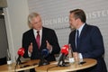 DAVID DAVIS FOREIGN SECT.WITH ANDERS SAMUELSEN Royalty Free Stock Photo