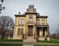 David Davis Mansion Bloomington Illinois Front Entry Royalty Free Stock Photo