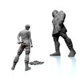 David and Goliath Royalty Free Stock Photo