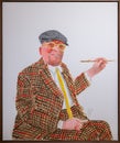 Self portrait by famous English artist David Hockney