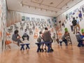David Hockney exhibition 2 Royalty Free Stock Photo