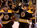 David Krejci and Milan Lucic Boston Bruins Royalty Free Stock Photo
