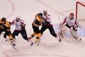 David Krejci setting a screen.