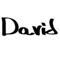 David male name street art design. Graffiti tag David. Vector art.