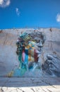 The David Multicolor by Eduardo Kobra, Carrara, Tuscany, Italy