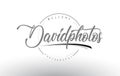 David Personal Photography Logo Design with Photographer Name.