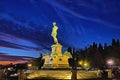 David at Piazzale Michelangelo in Florence, Italy. Royalty Free Stock Photo