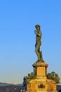 David replica statue on Michelangelo hill, Florence, Italy Royalty Free Stock Photo