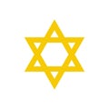 David star flat icon Royalty Free Stock Photo