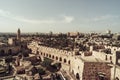 David Tower Museum, Jerusalem old city. The tower of David is an ancient citadel located near the Jaffa gate at the entrance To Royalty Free Stock Photo