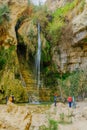David waterfall in Ein Gedi Nature Reserve