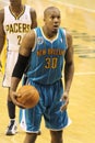 David West New Orleans Hornets free throw Royalty Free Stock Photo