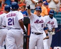 David Wright congratulates Carlos Delgado. Royalty Free Stock Photo