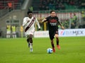 Italian Serie A football match between Ac Milan and Torino Fc Royalty Free Stock Photo
