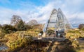 Davies Alpine House at Kew Gardens in winter/autumn,