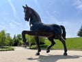 DaVinciâs 24 foot horse sculpture