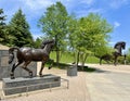 DaVinciâs 24 foot horse sculpture a 2 smaller