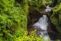 Davis Falls is a waterfall located at Pokhara in Kaski District. Royalty Free Stock Photo