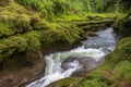 Davis Falls is a waterfall located at Pokhara in Kaski District. Royalty Free Stock Photo