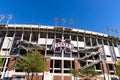 Davis Wade Stadium, home of the Mississippi State Bulldogs football team in Starkville, MS Royalty Free Stock Photo