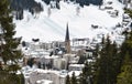 Davos, famous Swiss skiing resort