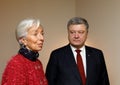 Petro Poroshenko and Christine Lagarde