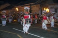 Davul Players perform along the streets of Kandy, Sri Lanka, during the Esala Perahera.