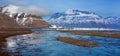Davy Sound on the northeast coast of Greenland Royalty Free Stock Photo