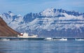 Davy Sound on the northeast coast of Greenland Royalty Free Stock Photo