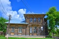 Davydov House in historical center of Ruza city, Moscow region, Russia