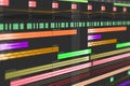 DAW Interface - Notes & Samples. Digital Audio Workstation. Computer Music