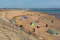 Dawlish Warren beach Devon England on blue sky summer day