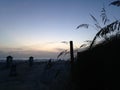 Dawn above Atlantic Ocean - View from Daytona Beach, Florida. Royalty Free Stock Photo