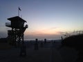 Dawn above Atlantic Ocean - View from Daytona Beach, Florida. Royalty Free Stock Photo